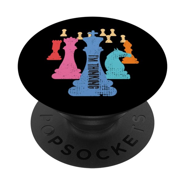 Chess Pieces 'I'm Thinking' 's Funny Grand Master PopSockets mit