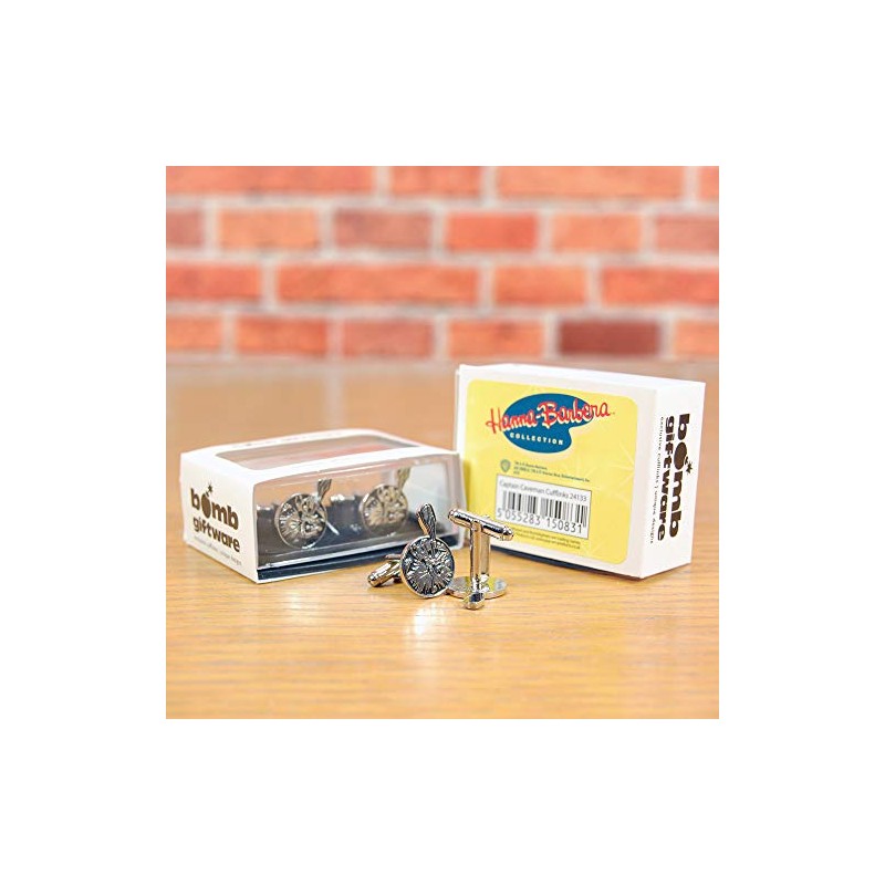 Captain Caveman Cufflinks - Retro Hanna Barbera cartoon gift for