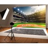 ChloropLastid Baseball Backdrop Baseball Field Stadium Green Photography Backdrop for