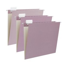 Beramon 6 Pack Gradient Hanging File Folder Letter Size Reinforced Hanging Folders with 1/5-Cut Adjustable Tabs File Folders for Filing Cabinet Organizer for Office Home Medical Charts, Purple