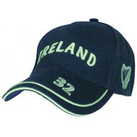 Malham Ireland - Gorra de béisbol para hombre con correa ajustable, talla única, color azul marino, marino, Talla única