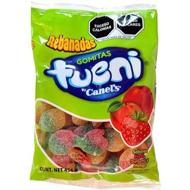 Canel's Gomitas Tueni Rebanadas - Gomitas de grenetina sabor fresa, durazno y mango - 454 g