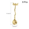 sourcing map 8pcs Retro Dragonfly Spoon, 4.3 Inch Coffee Spoon,