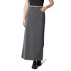 The Drop Women's Denis Woven Long Column Skirt, Heather Grey,