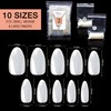 By Vixi 600 MEDIUM ALMOND NAILS, FREE GLUE AND PREPARATION