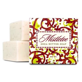 Greenwich Bay Mini Botanical Soap Bars – 12 Pack 1.9 oz Each – Individually Wrapped Guest Soaps for Airbnb, Spa, Travel, Bath – Travel Size Bar Soap Set, Mistletoe