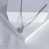 925 Sterling Silver Tiny Daisy Flower Pendant Necklace for Women,