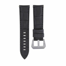 Ewatchparts 22-24mm Leather Watch Band Strap Compatible With Montblanc Timewalker Chrono Watch