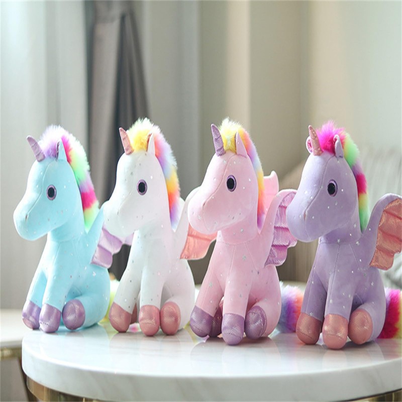 champracer Unicorn Cute Toy Shiny Multicoloured Plush Unicorn Plush Toy