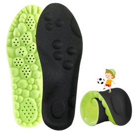 Kids Memory Foam Insoles Sport Comfort Child Replacement Insole Shoe Sole Inserts for for Children and Toddler, Cut-to-Size (Black, 21CM Little Kids 12.5-1.5)