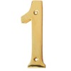 eSplanade 4" Brass House Hotel Door Number Plaque Sticky Numeric