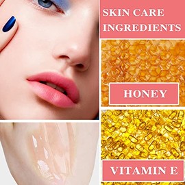 Bálsamo Labial Honey Pot, Bálsamo Labial De Miel, Mascarilla Labial Nocturna Hidratante Y Preventiva Para Labios Secos Y Agrietados, Exfoliante E...  