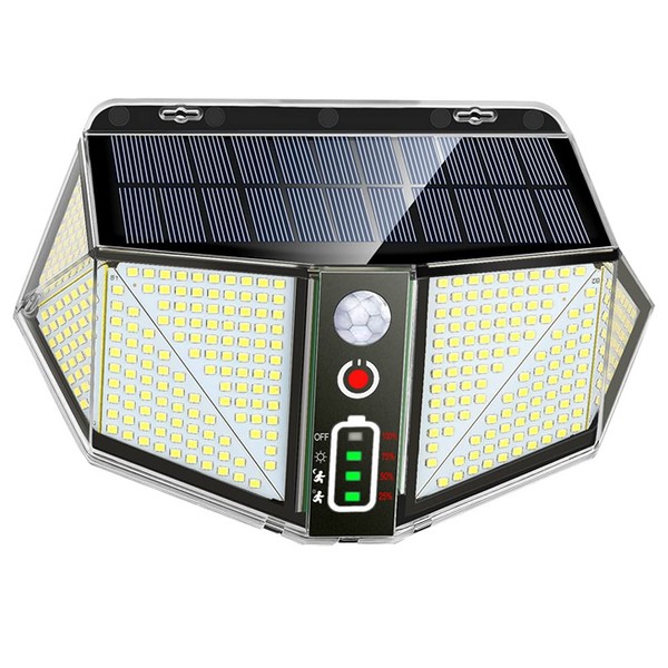 Aolyty Solar Motion Sensor Light Outdoor, 3 Lighting Modes Upgrade