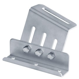 YIDU69Q 4 PCS Adjustable Solar Panel Tilt Mount Bracket Kit, Flexible Angle (75°-90°) Z Shape Aluminum Solar Panel Rack Mount Corrosion-Free Construction for RV, Boat, Yacht, Wall, Roof Off-Grid