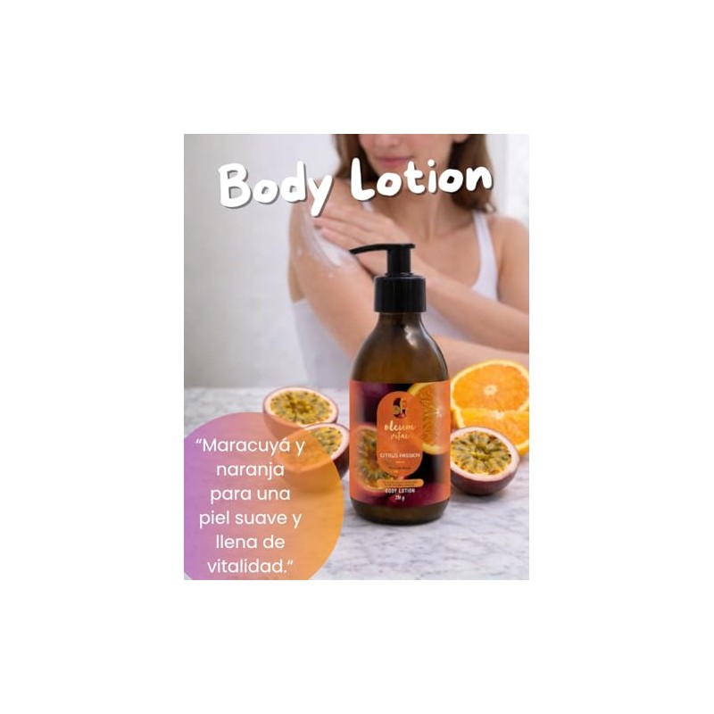Oleum Vitae Kit Dúo Shower Gel Body Lotion Citrus Passion