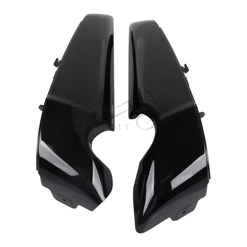 Unbranded Motor Gloss Black ABS Radiator Side Covers Shrouds Fit
