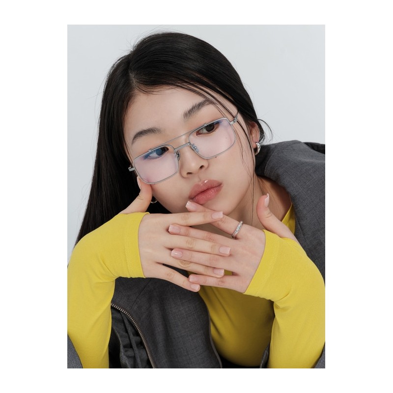 Reusable Nail Tip Peach Glitter (Regular Square) / 리유저블 네일팁