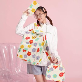 Bluboon School Backpack Teens Girls Boys Kids School Book Bags with Lunch Box Pencil Bag