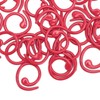 50PCS Metal Stitch Markers Spiral Markers Multifunctional Crochet Locking Hooks