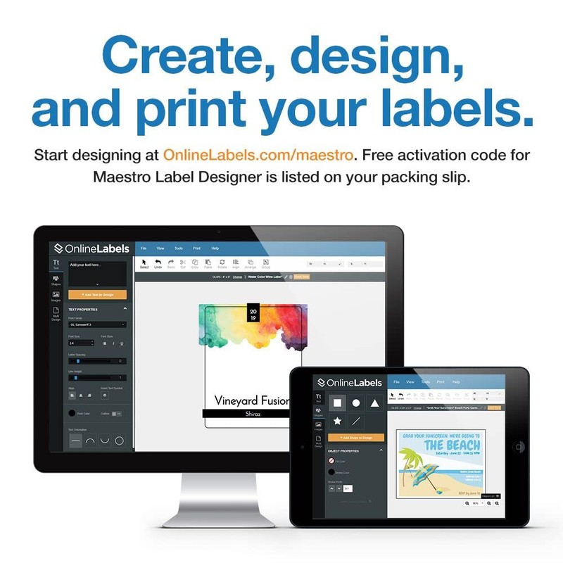 1.5 x 1.5 Square Label - Pack of 600 Labels,