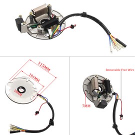 2 Coil Magneto Stator Plate for 70cc 90cc 110cc 125cc 140cc SSR SDG YX Lifan Dirt Pit Bike ATV Go Kart