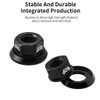 Saipor 2Pcs M9.5(3/8”) Bicycle Hub Flanged Axle Nut Aluminum Alloy