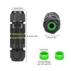 Linkstyle 10PCS 3 Pole M16 Wire Connector Waterproof IP68 External