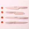 Full Pink 14 Pcs Carbon Steel Kitchen Knives Chef Kitchen