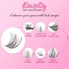 Kiusatig Eyelash Extension Kit 100PCS DIY Lash Extensions Kit Cluster