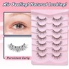 False Lashes Natural Wispy Eyelashes 11mm Short Lashes 3D Volume