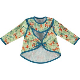 Close Pop-In Toddler Long Sleeve Bib with Front Pocket from 18 to 36 Months Machine Washable at 40 Degrees Level 4 Orangutan Print