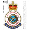 RAF Royal Air Force Veteran Car Sticker - HM Armed
