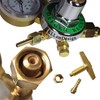 KLLsmDesign Dual Welding Gas Gauges, Oxygen (CGA-540) and Acetylene (CGA-510)