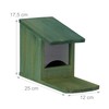 Relaxdays squirrel feeder squirrel stand wooden feeder HBT: 17.5 x