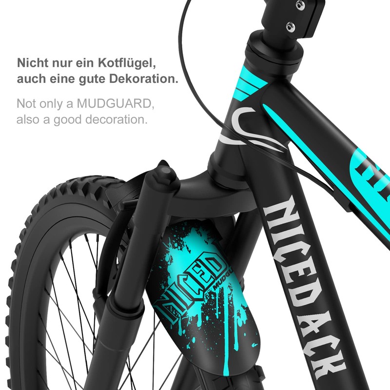 NICEDACK Mud Guard, 2Pcs MTB Bicycle Mudguards for 26" 650B