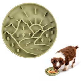 Slow Feeder Hundenapf, Interaktive Hundenapf Rutschfester, Kieselerde Fütterung Langsam Fressen, 20cm Hundenapf Antischlingnapf, Slow Down Fressnäpfe für kleine und mittelgroße Hunde