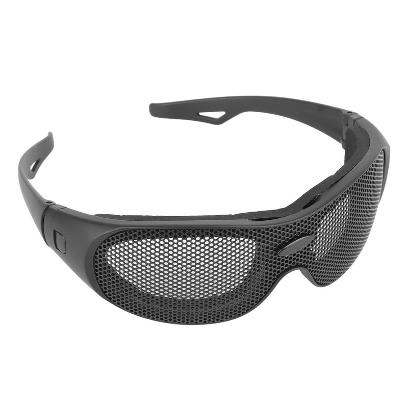 Windproof Goggles Breathable Impact Resistance Iron Mesh Pattern Protective Glasses