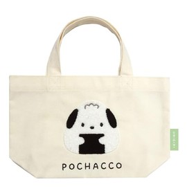 Kei Company Sanrio Characters (Onigiri Series) Canvas Mini Tote (Sagara Embroidery) Pochacco SAON-HMS-PC H 7.5 x W 11.8 x D 3.9 inches (19 x 30 x 10 cm)