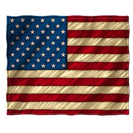 Erazor Bits Patriotic Blanket Coral Fleece Blanket - Patriotic Throws Fleece Blanket - American Flag Throw Blankets - ADD3-RN2358-TB