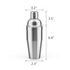 LUCKYGOOBO Cocktail Shaker,24 oz Martini Shaker,Drink Shaker Built-in Strainer,Professional Stainless