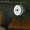 Tripod Stand Fan USB Rechargeable Retractable Portable Camping Fan Hanging