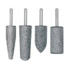Truper JPM-4I, Juego de 4 piedras montadas zanco 1/4" acero