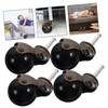 LALAFINA 4pcs Directional Silent Castor Wheels for Office Chair Rotation