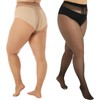 WiliW 2 Pairs Plus Size Sheer Pantyhose for Women, 20D