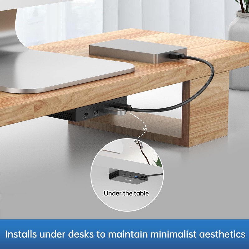 EJAY 10Gbps Magnetic USB-C Hub, 4-Port USB 3.2 Gen2 Data