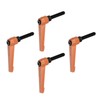 sourcing map 4pcs Adjustable Clamping Lever Handles M8 x 30mm