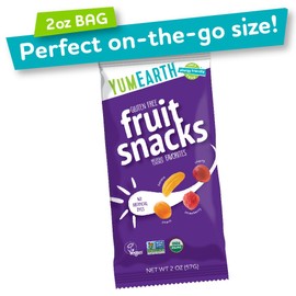 Organic Fruit Snacks; Assorted Flavors, 0.15 Pound