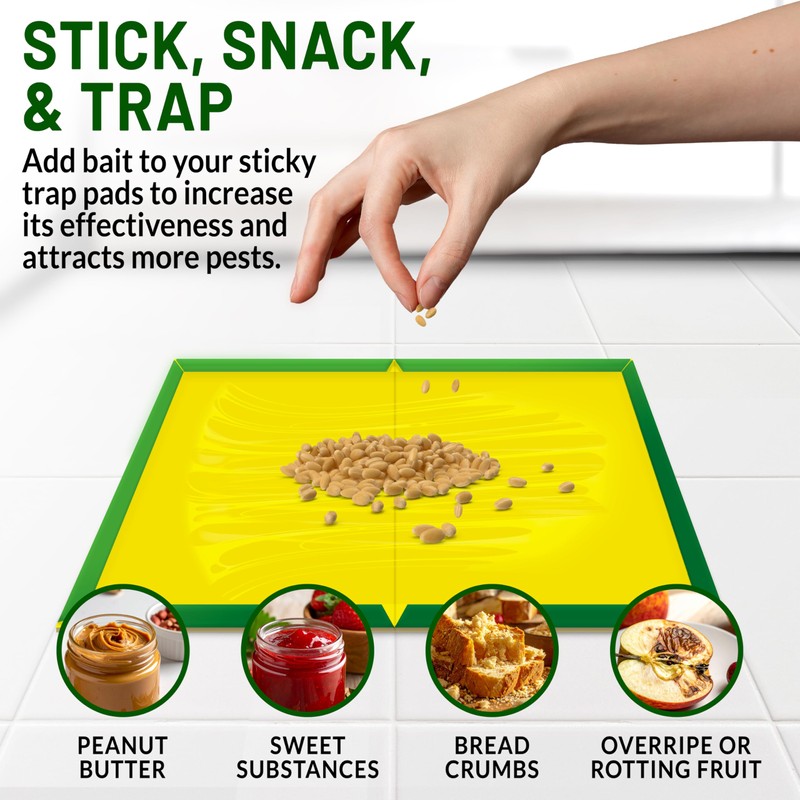 Pest Sticky Pads Trap - Extra Strong Sticky Traps Glue