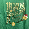 Cat & Jack Large 12 14 Holiday HaHaHa Emoji Green
