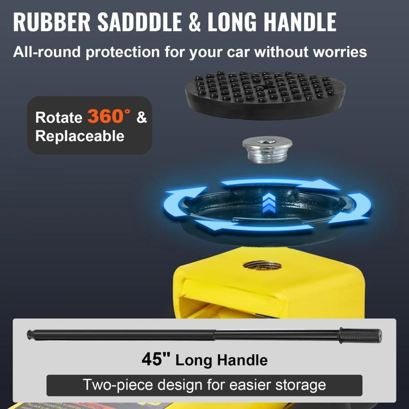 Low Profile Floor Jack 3/2.5 Ton Heavy Steel Single Piston